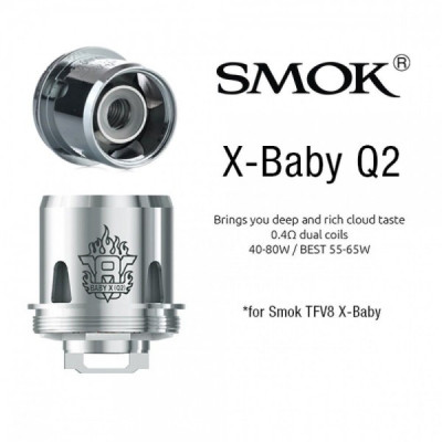 Coils TFV8 X-Baby Q2 0.4Ω - Smoktech