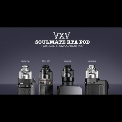 VXV Soulmate RTA for VooPoo Drag S / X / Max / Argus Pro 2.5ml Black