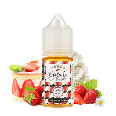 ΑΡΩΜΑ Charlotte aux fraises 30ml - Le Coq Qui Vape