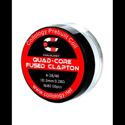 Coilology Quad Core Fused Clapton coils 0.28ohm Ni80