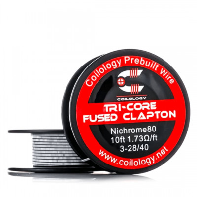 Coilology 10ft Spools/Reels [Ni80] Tri Core Fused Clapton