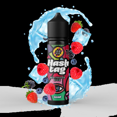 FLAVORSHOTS - HASHTAG -10 RED FRUITS KICK (ICE) 12/60 ML