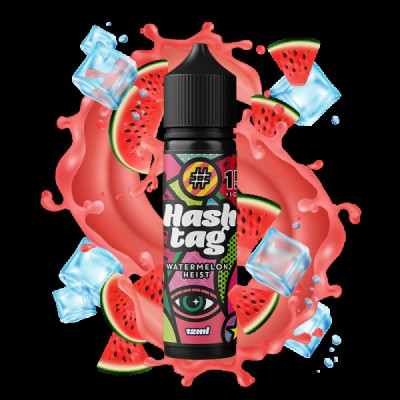 FLAVORSHOTS - HASHTAG -15 WATERMELON HEIST (ICE) 12/60 ML