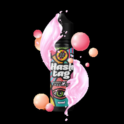 FLAVORSHOTS - HASHTAG -20 BUBBLEGUM MADNESS 12/60 ML