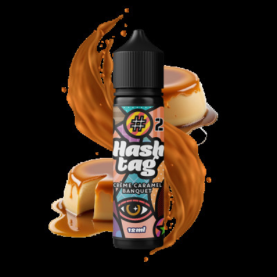 FLAVORSHOTS - HASHTAG -23 CREME CARAMEL BANQUET 12/60 ML