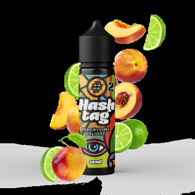 FLAVORSHOTS - HASHTAG -24 PEACH & LIME DELIGHT (ICE) 12/60 ML