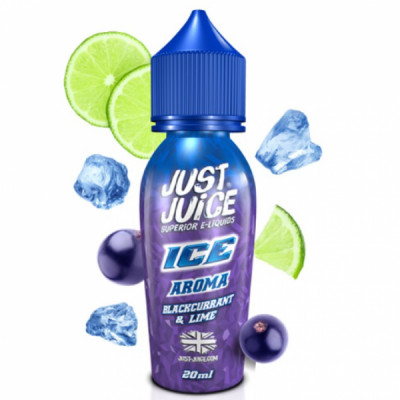 Just Juice Ice Blackcurrant & Lime Flavour Shot (60ML)