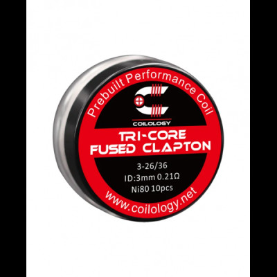Coilology Tri-Core Fused Clapton coils 0.21ohm Ni80